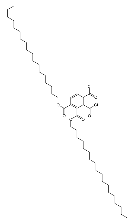 dioctadecyl 3,4-dicarbonochloridoylbenzene-1,2-dicarboxylate结构式