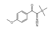 2-diazo-1-(4-methoxyphenyl)-2-(trimethylsilyl)ethanone结构式