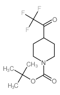4-(2,2,2-三氟乙酰基)哌啶-1-甲酸叔丁酯结构式