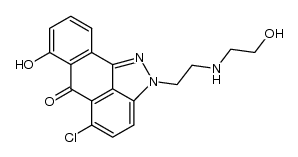 5-chloro-2-[2-[(2-hydroxyethyl)amino]ethyl]-7-hydroxyanthra[1,9-cd]pyrazol-6(2H)-one结构式