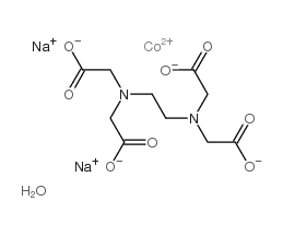 ethylenediaminetetraacetic acid disodium cobalt salt, hydrate Structure
