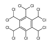 1-chloro-2,3,4,5,6-pentakis(dichloromethyl)benzene结构式