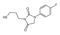 1-(4-fluorophenyl)-3-(3-sulfanylpropyl)imidazolidine-2,4-dione Structure