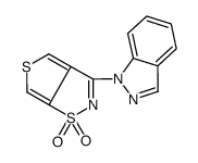 3-indazol-1-ylthieno[3,4-d][1,2]thiazole 1,1-dioxide Structure