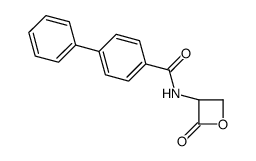N-[(3S)-2-Oxo-3-oxetanyl]-4-biphenylcarboxamide Structure