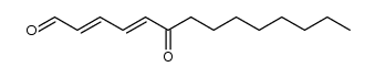 (2E,4E)-6-oxotetradeca-2,4-dienal Structure