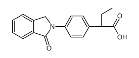 (2S)-2-[4-(3-oxo-1H-isoindol-2-yl)phenyl]butanoic acid结构式