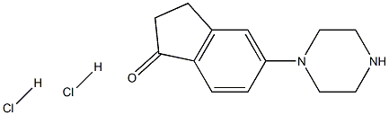 5-Piperazin-1-yl-indan-1-one dihydrochloride Structure