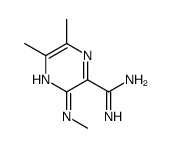 Pyrazinecarboximidamide, 5,6-dimethyl-3-(methylamino)- (9CI)结构式