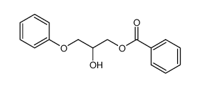 2-hydroxy-3-phenoxypropyl benzoate Structure