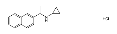 N-[1-(2-naphthyl)ethyl]cyclopropylamine hydrochloride结构式