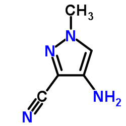 4-Amino-1-methyl-1H-pyrazole-3-carbonitrile structure
