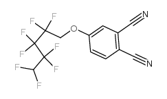1,2-苯二甲腈, 4-[(2,2,3,3,4,4,5,5-八氟戊基)氧基]结构式