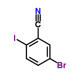 5-Bromo-2-iodobenzonitrile Structure