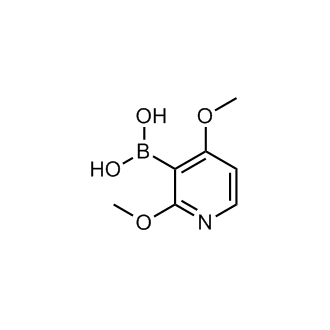 2,4-二甲氧基吡啶-3-基硼酸结构式
