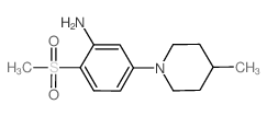 5-(4-Methyl-1-piperidinyl)-2-(methylsulfonyl)-phenylamine Structure