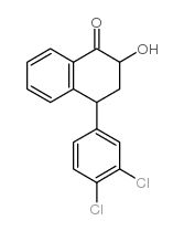 4-(3,4-二氯苯基)-2-羟基-3,4-二氢-2H-萘-1-酮结构式