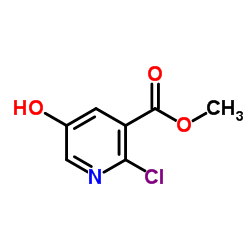 2-氯-5-羟基吡啶-3-羧酸甲酯结构式