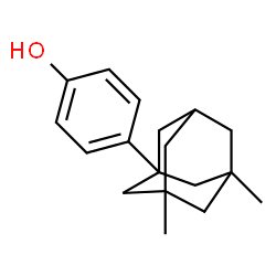 4-(3,5-dimethyl-1-adamantyl)phenol结构式