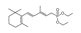 3-methyl-5-(2,6,6-trimethyl-1-cyclohexen-1-yl)-2,4-pentadienylphosphonic acid,diethyl ester structure