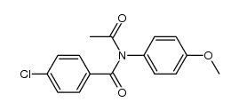 N-(p-Chlorobenzoyl)-N-acetyl-p-anisidine结构式