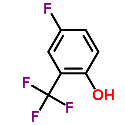 4-氟-2-(三氟甲基)苯酚结构式