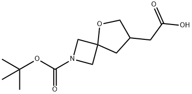 2-(2-(叔丁氧基羰基)-5-氧杂-2-氮杂螺[3.4]辛烷-7-基)乙酸结构式