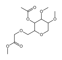 4-O-acetyl-1,5-anhydro-O-(methoxycarbonylmethyl)di-O-methylglucitol Structure