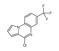 4-氯-7-(三氟甲基)吡咯并[1,2-a]喹喔啉结构式