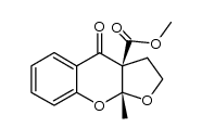 Methyl (3aβ,9aβ)-2,3,3a,9a-tetrahydro-9a-methyl-4-oxo-4H-furo[2,3-b][1]benzopyran-3a-carboxylate Structure