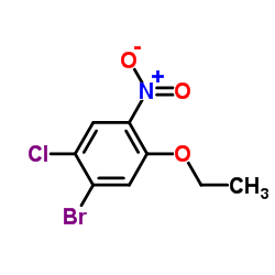 1-Bromo-2-chloro-5-ethoxy-4-nitrobenzene Structure