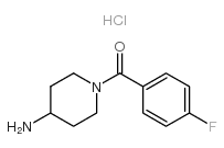 (4-氨基哌啶-1-基)(4-氟苯基)甲酮盐酸盐结构式