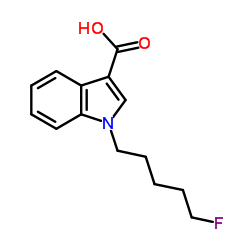 1-(5-Fluoropentyl)-1H-indole-3-carboxylic acid Structure