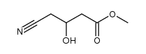 4-cyano-3-hydroxybutyric acid methyl ester Structure