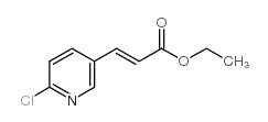 3-(6-氯代-吡啶-3-基)-丙烯酸乙酯结构式