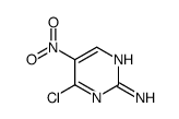 2-氨基-4-氯-5-硝基嘧啶结构式