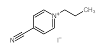 Pyridinium,4-cyano-1-propyl-, iodide (1:1) Structure