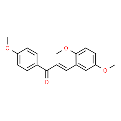 (2E)-3-(2,5-dimethoxyphenyl)-1-(4-methoxyphenyl)prop-2-en-1-one结构式