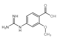 4-胍-2-甲氧基苯甲酸结构式