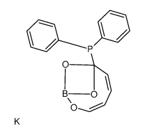 diphenyl(2,8,9-trioxa-1-borabicyclo[5.1.1]nona-3,5-dien-7-yl)phosphane,potassium结构式