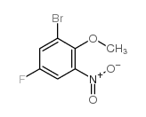 2-溴-4-氟-6-硝基苯甲醚结构式