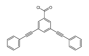 3,5-bis(2-phenylethynyl)benzoyl chloride结构式