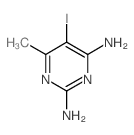2,4-Diamino-5-Iodo-6-Methylpyrimidine structure