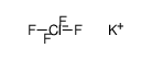 potassium tetrafluorochlorate(III) Structure