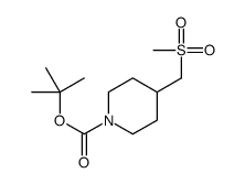 tert-butyl 4-(methylsulfonylmethyl)piperidine-1-carboxylate Structure