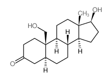 5alpha-Androstane-17beta,19-diol-3-one结构式