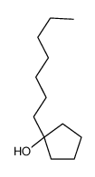 1-Heptylcyclopentanol Structure