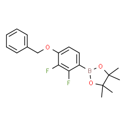 4-(Benzyloxy)-2,3-difluorophenylboronic acid pinacol ester Structure