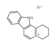 2,3,4,12-tetrahydro-1H-indolo[2,3-a]quinolizin-5-ium,bromide结构式