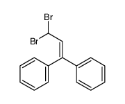 3,3-Dibromo-1,1-diphenyl-1-propene结构式